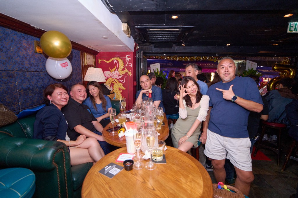 Guests celebrating The China Bar 15 Year Anniversary