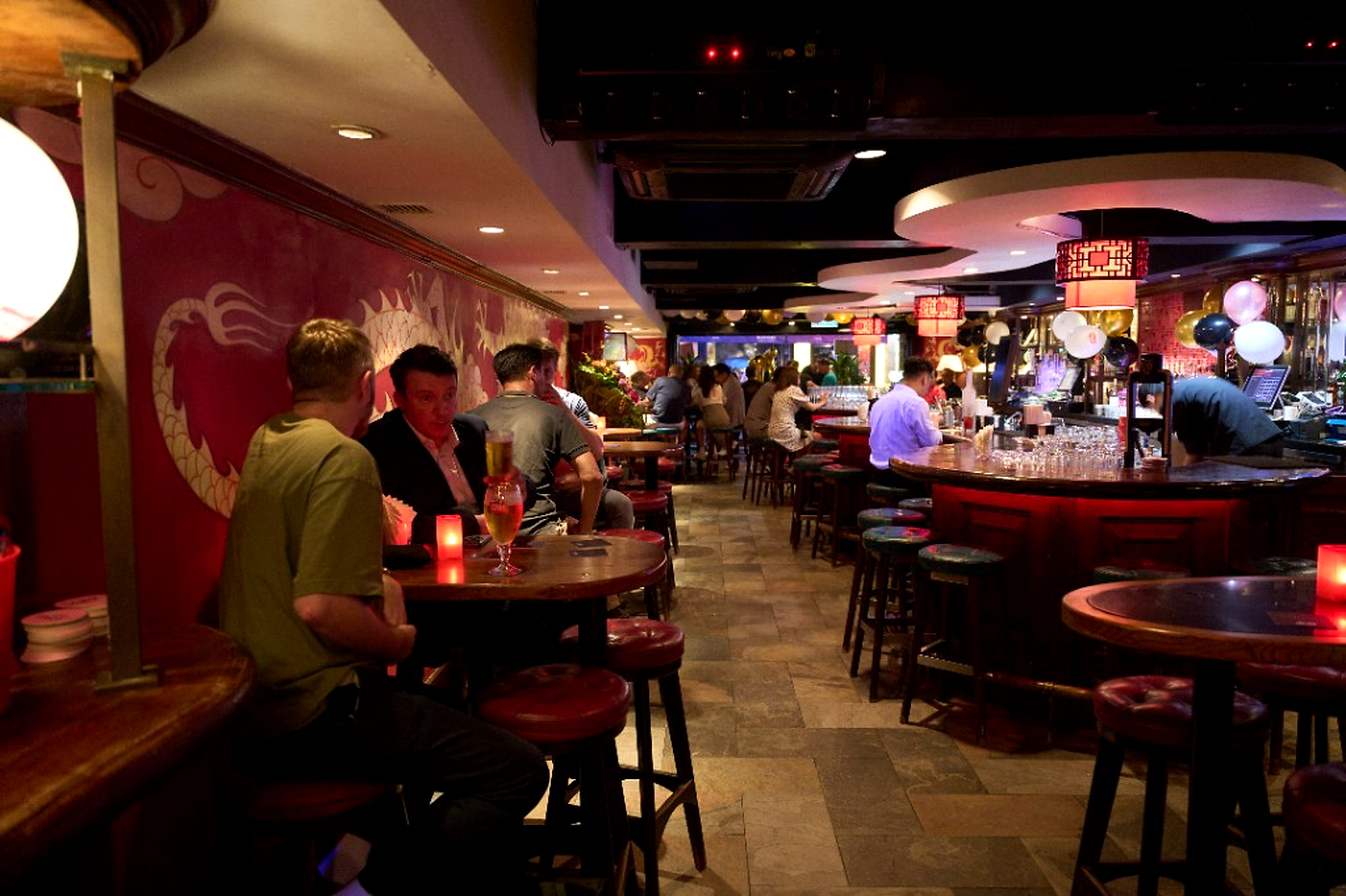 Interior bar at The China Bar Lan Kwai Fong